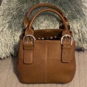 Tignanello tote pebbled geniune leather.